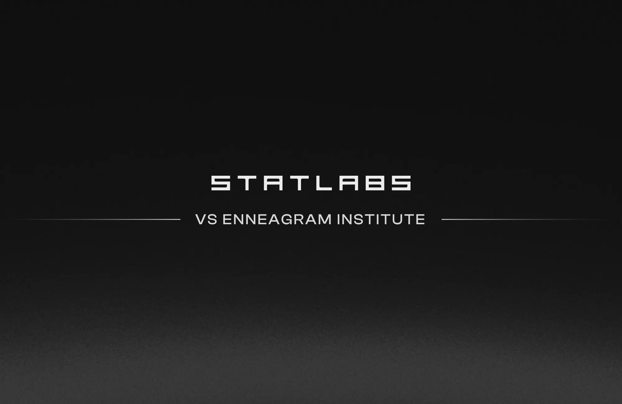 Statlabs vs The Enneagram Institute